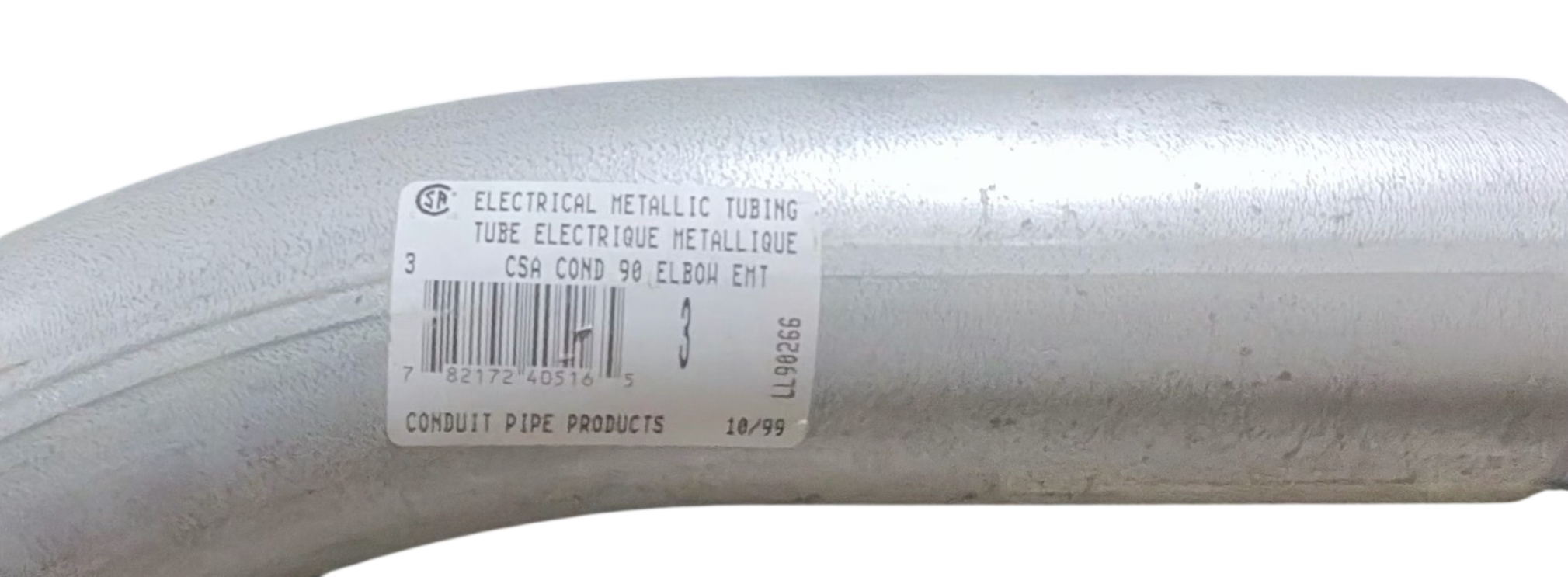 3" Electrical Metallic Tubing 90 Degree Elbow EMT