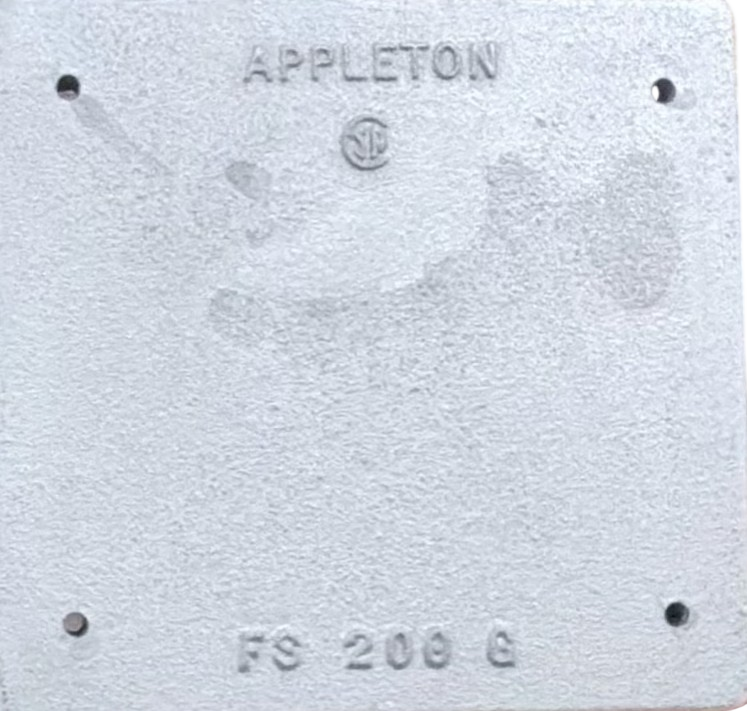 Appleton FS 208 G Cover Plate