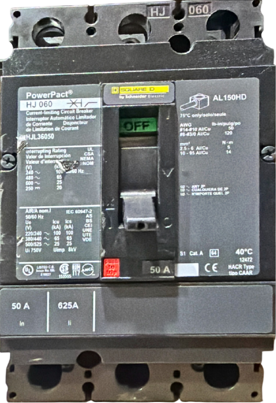 PowerPact HJ060 Current-limiting Circuit Breaker