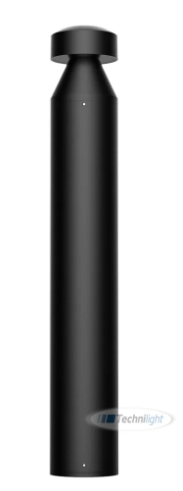 42" Black LED Bollard Light – 14W/19W/24W Selectable