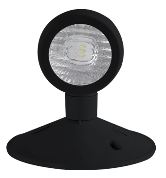 Single Remote Emergency Light Head – 5W, Black