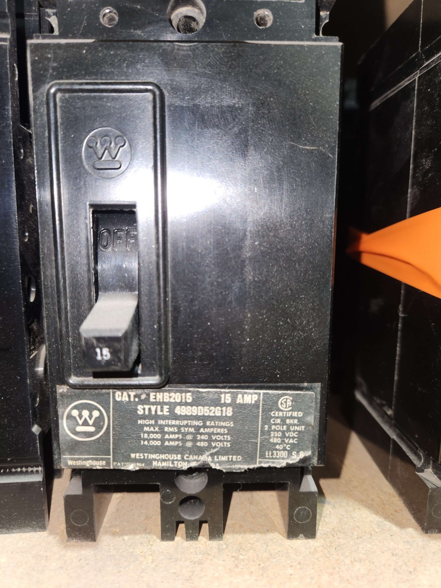 Westinghouse EHB2015 15 Amp Circuit Breaker