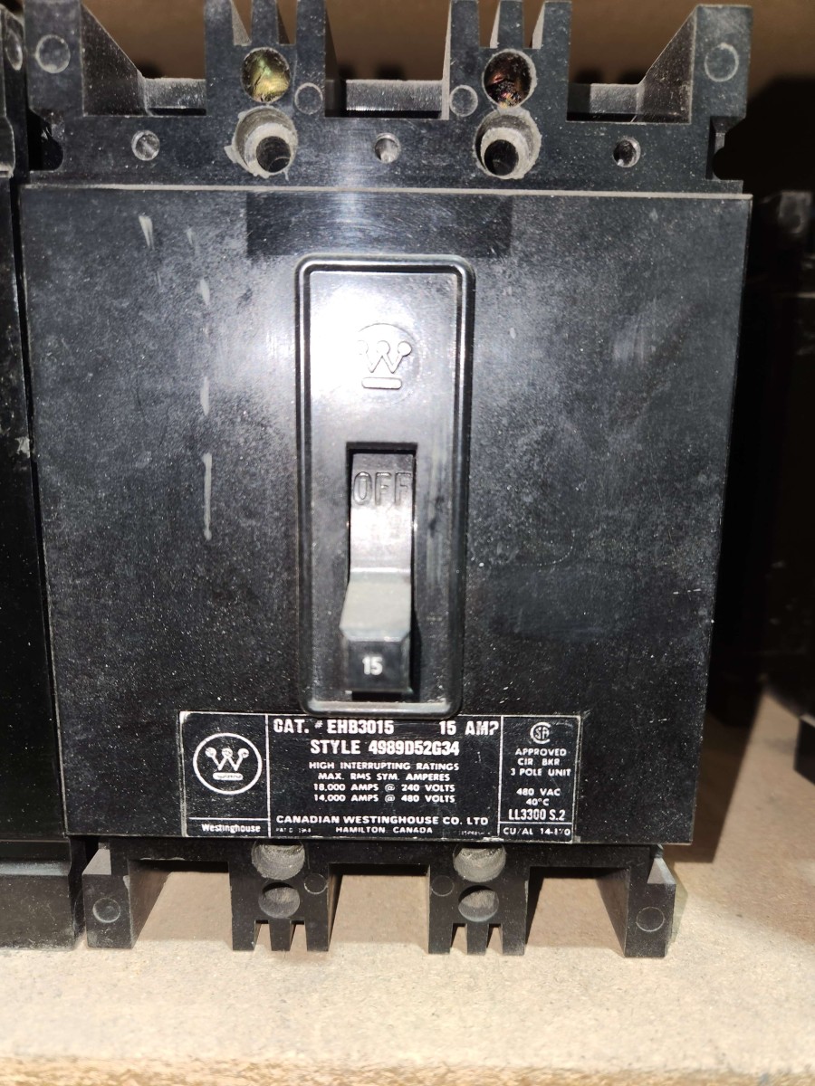 Westinghouse Circuit Breaker 15 AMP