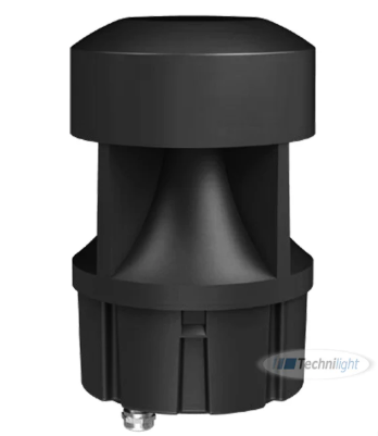 Black 4-Zone LED Bollard Head – 14W/19W/24W Selectable