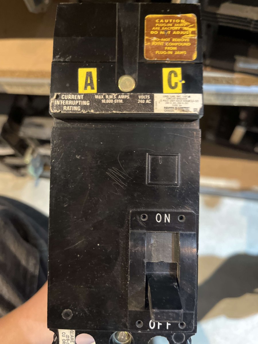 Square D FA22040AC FA-Series I-Line Molded-Case Circuit Breaker β 40A, 2-Pole