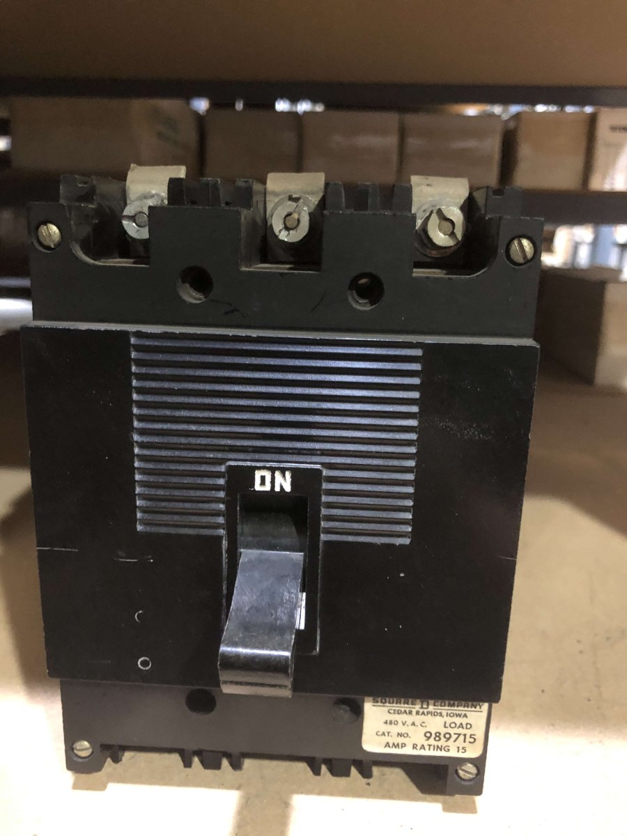 Square D 989715 15A 3-Pole 480V ML-1 Molded Case Circuit Breaker