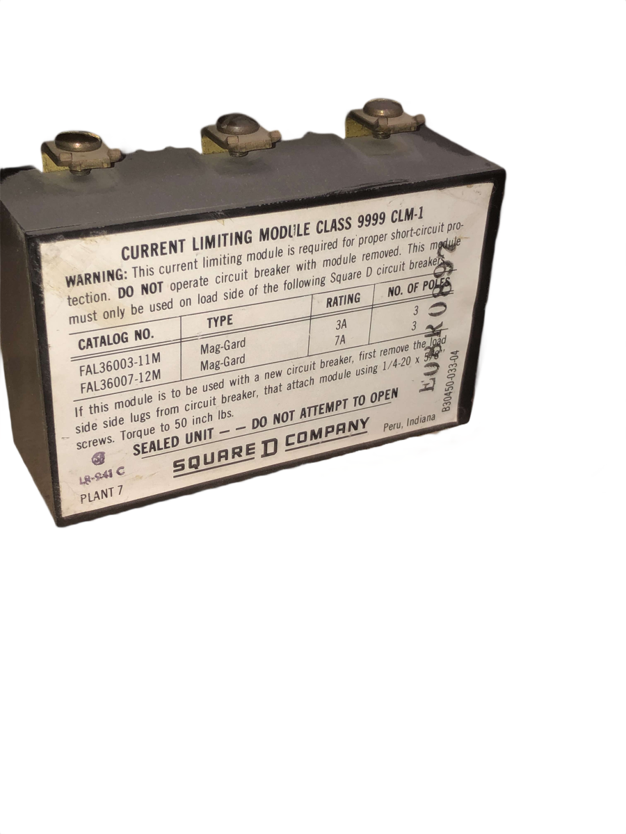 Square D / Schneider Electric 9999CLM1 Current Limiting Module for FA Frame Mag-Gard Breakers