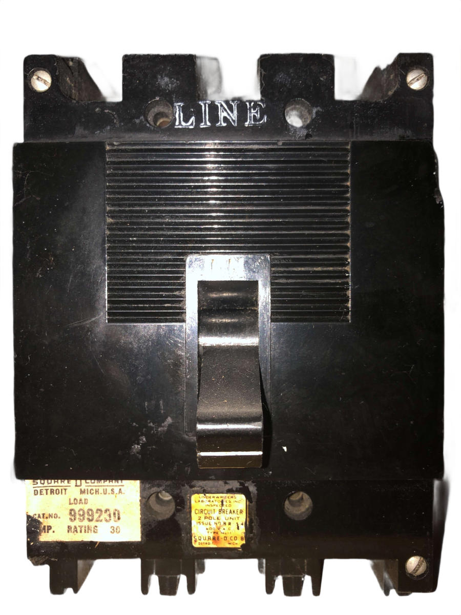 Square D 999230 Type ML-1 Molded-Case Circuit Breaker β 30A, 2-Pole