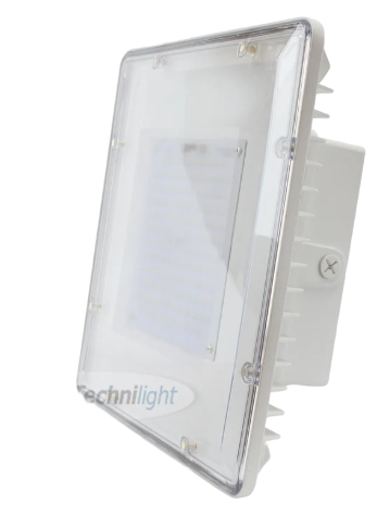 80W White LED Canopy Light – 4000K, 100–277V