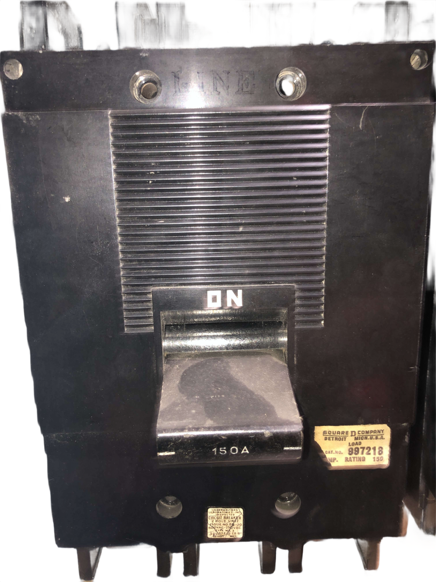 Square D / Schneider Electric 997218 150A 2-Pole 600V Type ML-3 Molded Case Circuit Breaker
