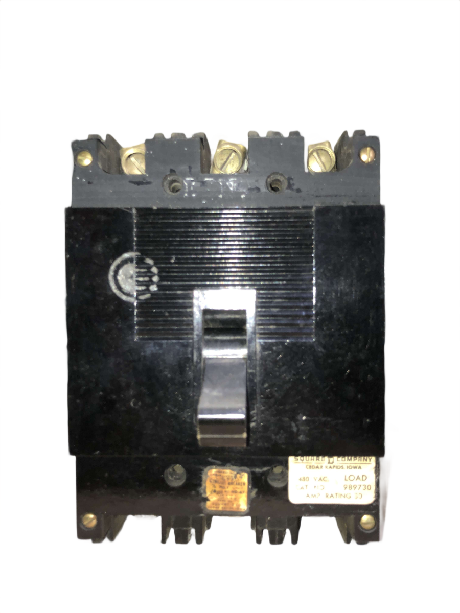 Square D / Schneider Electric 989730 30A 3-Pole 480V Molded Case Circuit Breaker