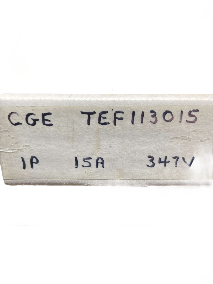 General Electric / GE TEF113015 15A 1-Pole 277V Type TEF Molded Case Circuit Breaker