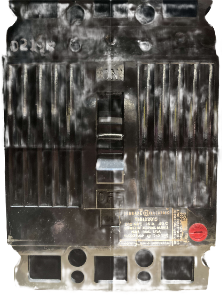 General Electric / GE TEB132015 15A 3-Pole 240V Type TEB Molded Case Circuit Breaker