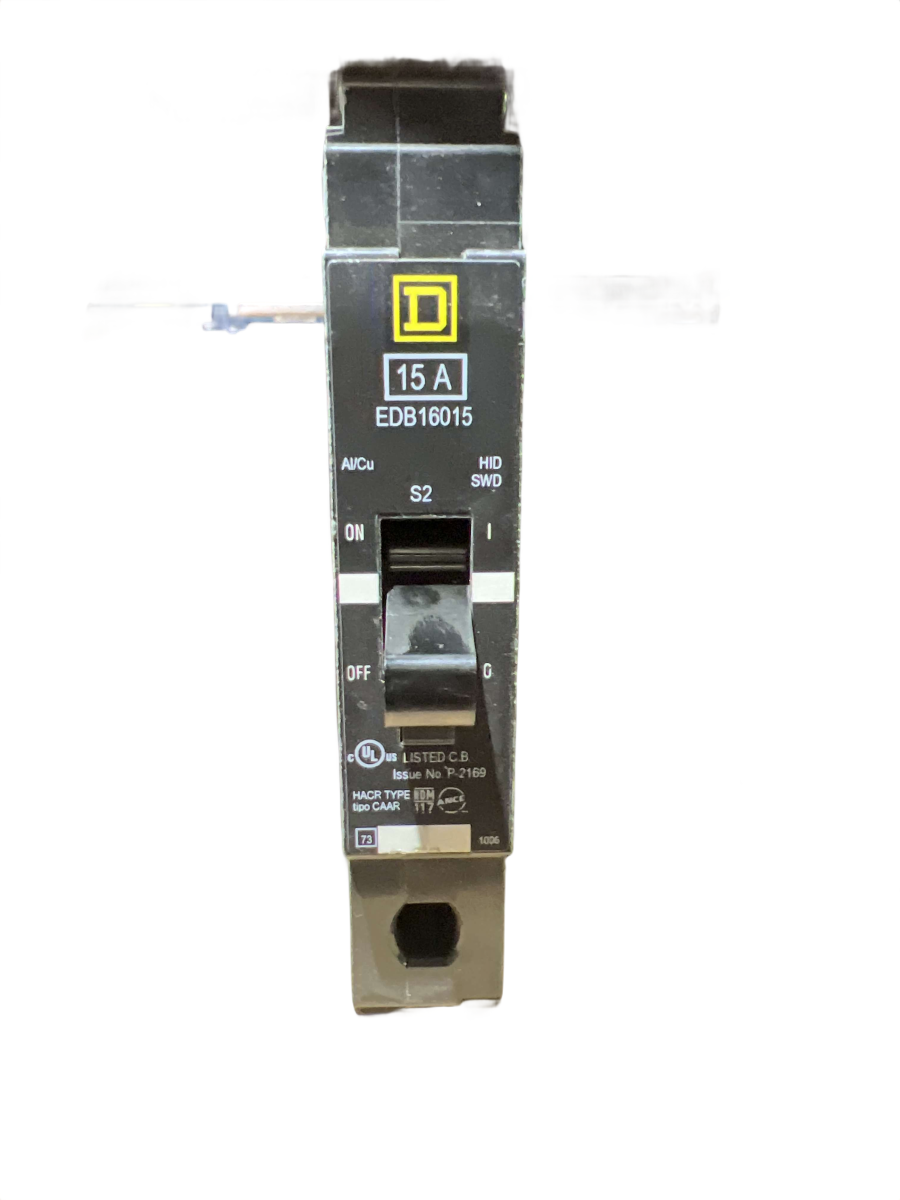Square D EDB16015 Circuit Breaker β 15A, 1-Pole, 347V, 18kAIC