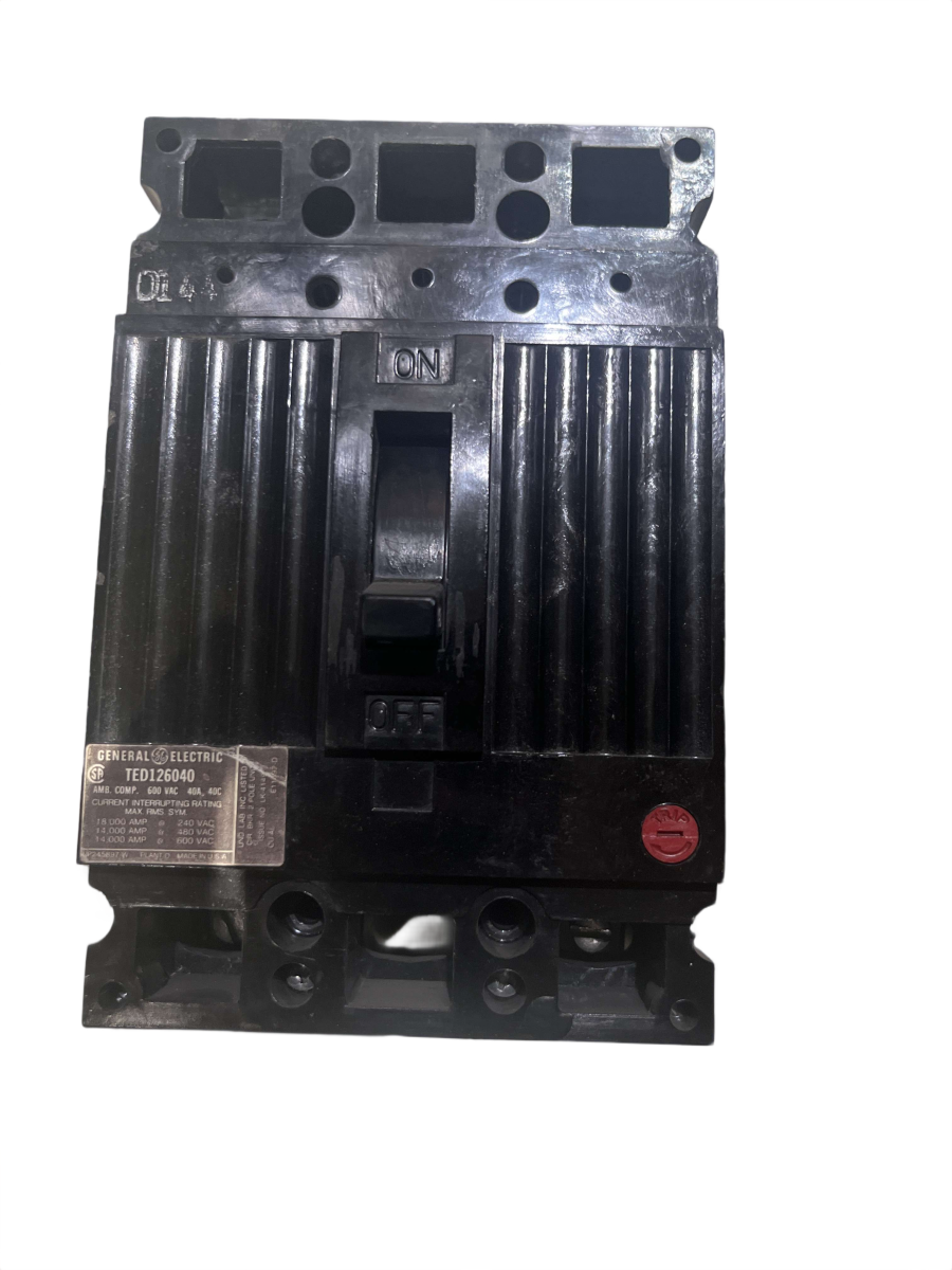 General Electric / GE TED126040 40A 2-Pole 600V Type TED Molded Case Circuit Breaker