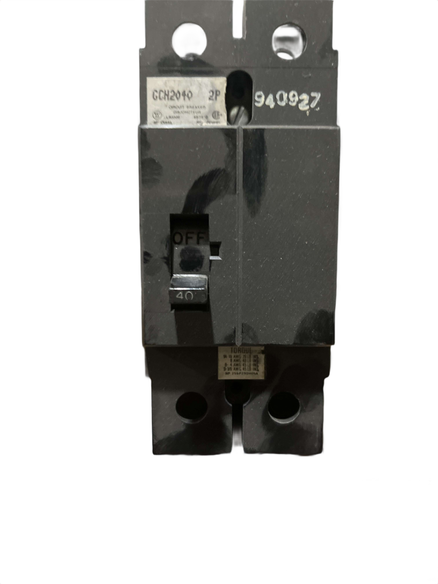 Eaton Cutler-Hammer GCH2040 40A 2-Pole 347/600V Molded Case Circuit Breaker