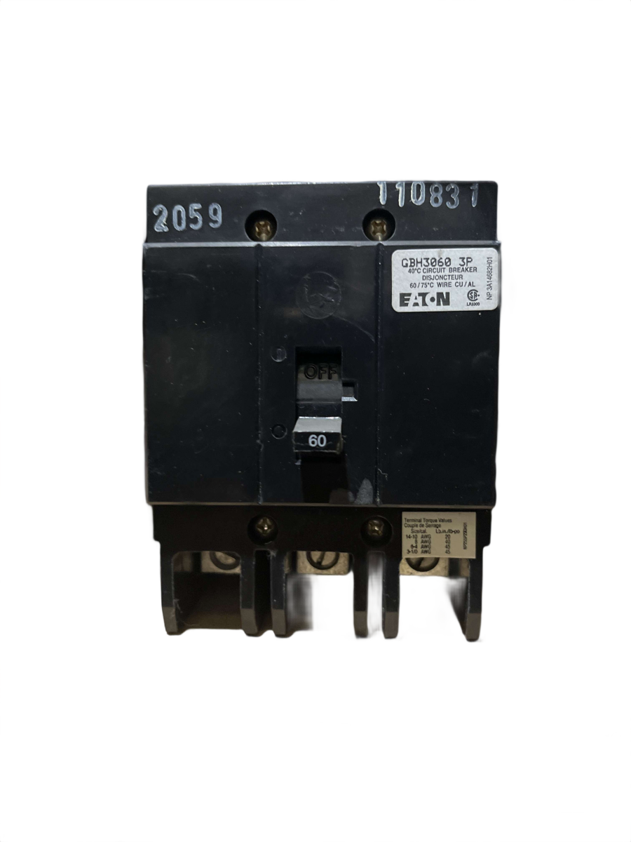 Eaton Cutler-Hammer GBH3060 60A 3-Pole 347/600V Bolt-On Circuit Breaker