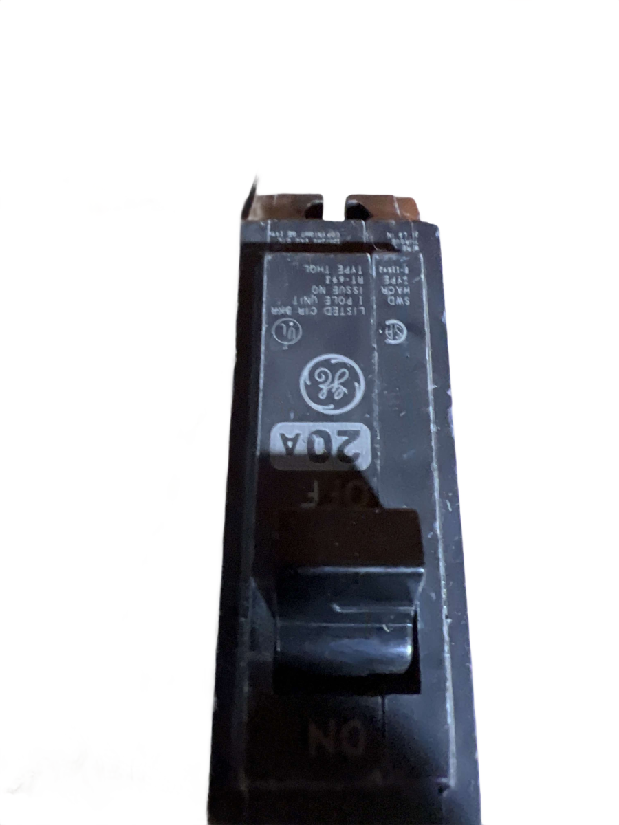 GE THQL1120 20A 1-Pole 120/240V Q-Line Plug-In Circuit Breaker