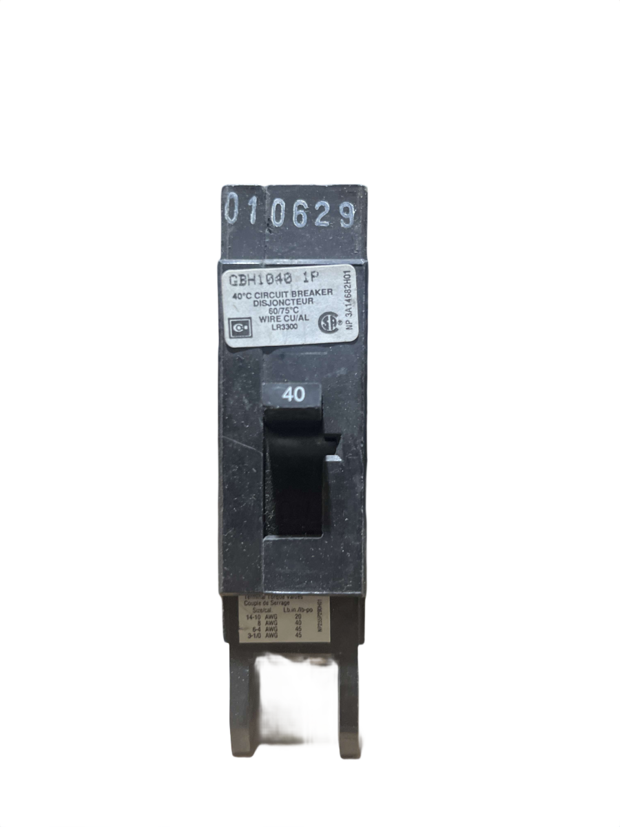 Eaton Cutler-Hammer GBH1040 / GHB1040 40A 1-Pole 277V Bolt-On Circuit Breaker