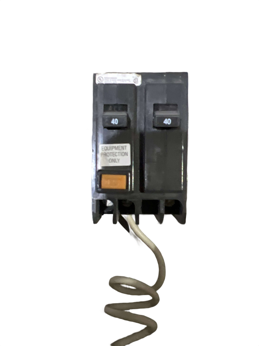 Eaton Cutler-Hammer GFCBB2040 40A 2-Pole 120/240V 5mA GFCI Bolt-On Circuit Breaker