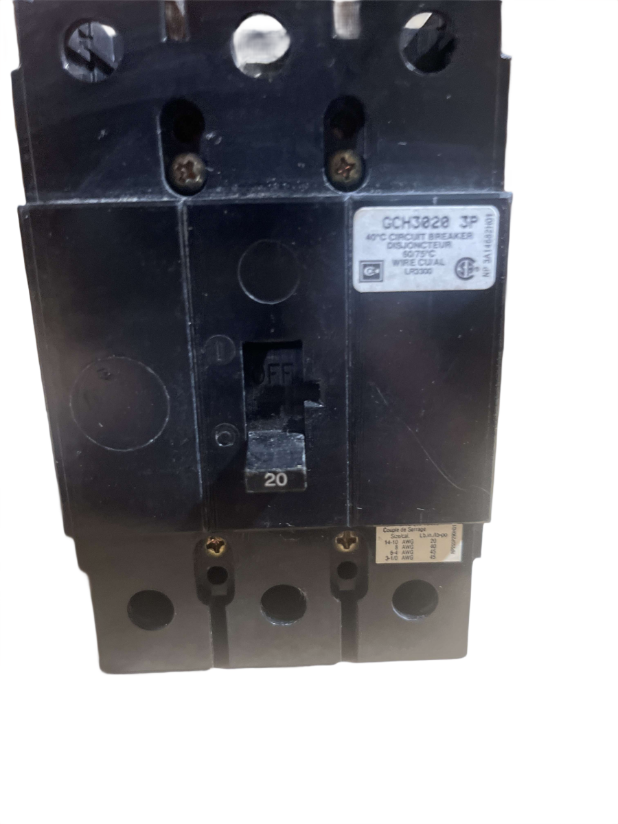 Eaton Cutler-Hammer GHC3020 20A 3-Pole 480Y/277V Molded-Case Circuit Breaker