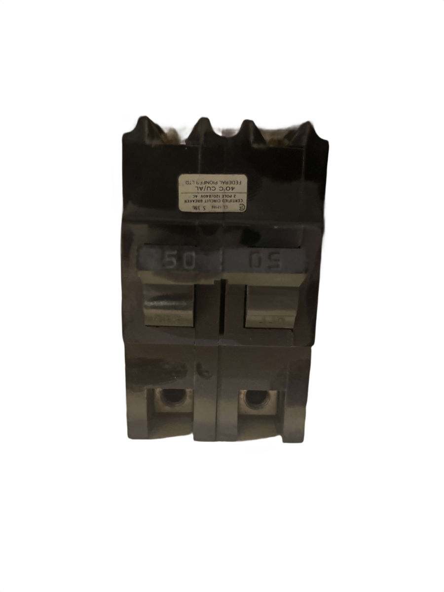 Federal Pioneer NB250 50A 2-Pole 120/240V Stab-Lok Bolt-On Circuit Breaker
