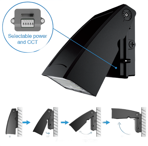 LED Wall Pack – 30W/40W/50W/60W Selectable