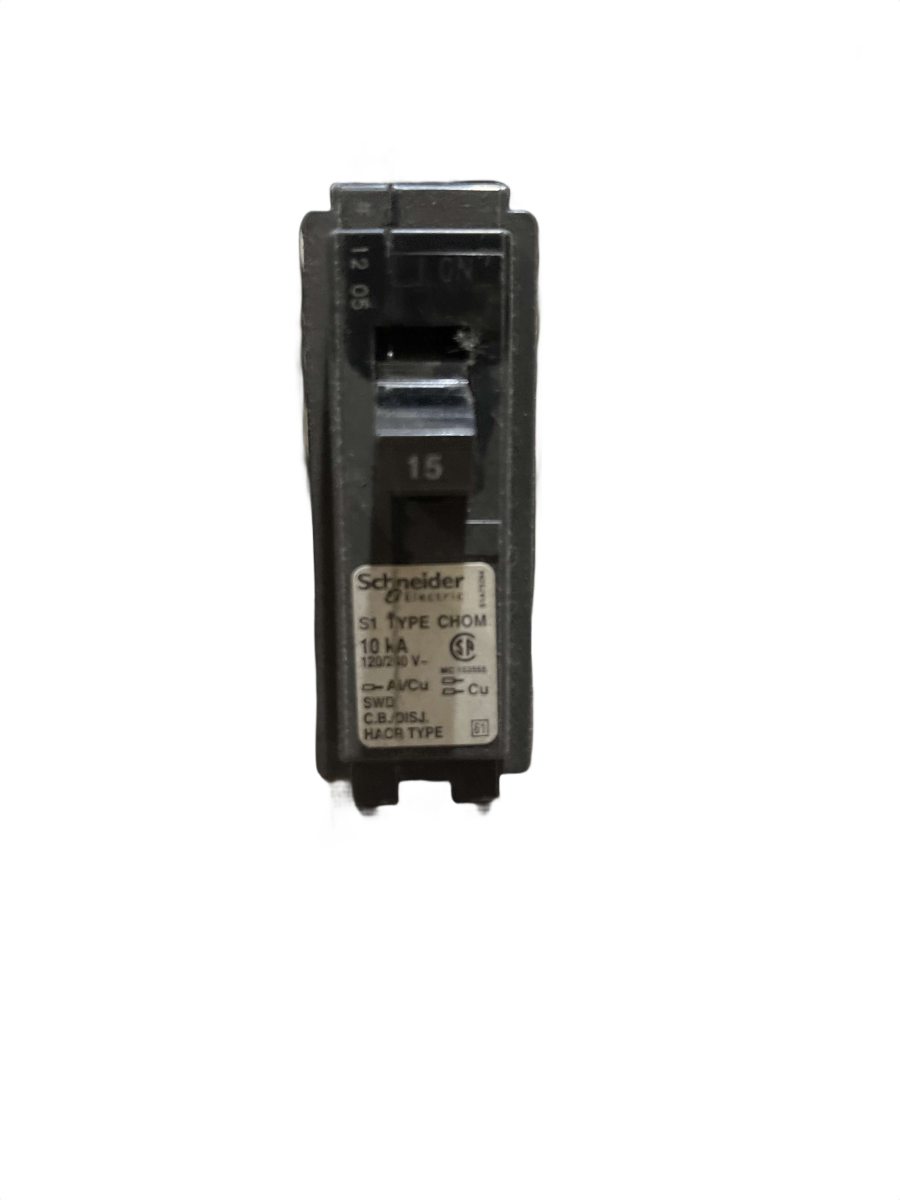 Schneider Homeline CHOM115 15A 1-Pole Plug-In Circuit Breaker