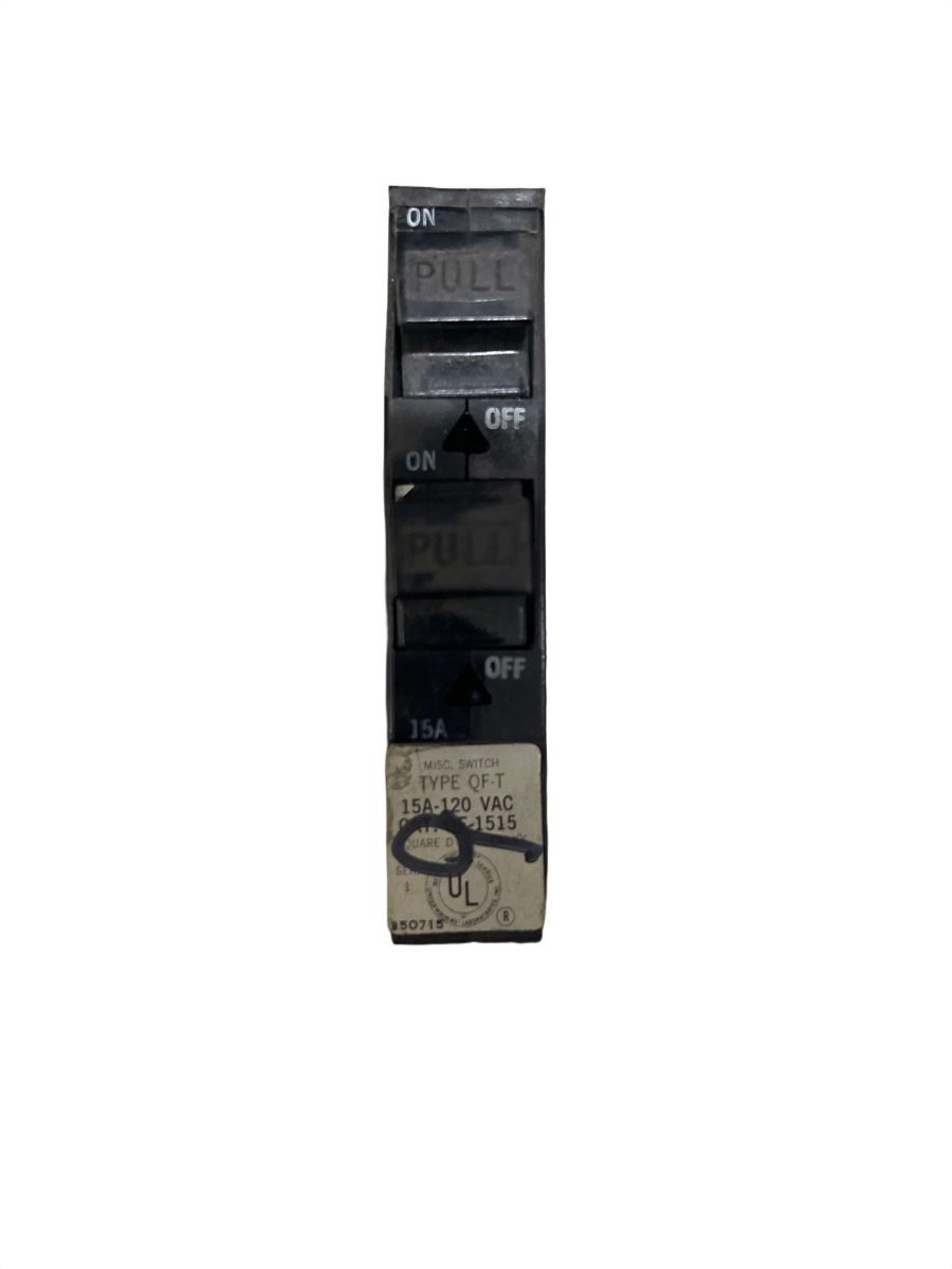 Square D QO1515 15/15A Tandem Plug-In Circuit Breaker