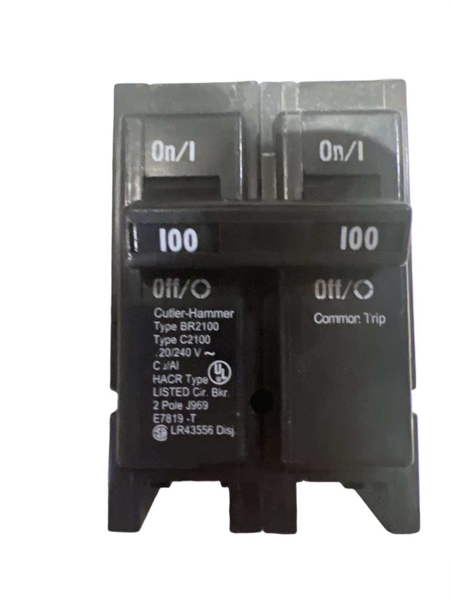 Eaton Cutler-Hammer BR2100 Type BR Circuit Breaker – 100A, 2-Pole, 120/240V