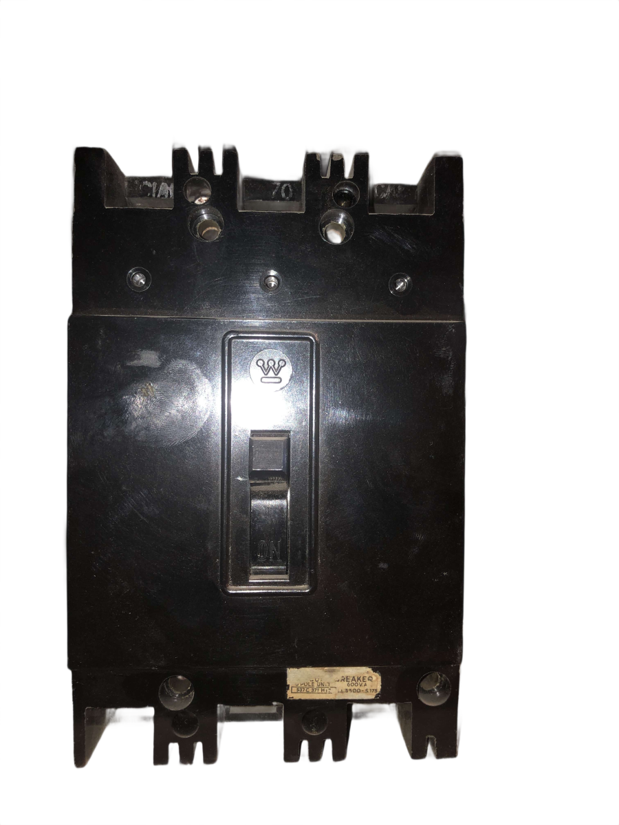 Westinghouse Cutler-Hammer FA3100 100A 3-Pole 600V Bolt-On Molded Case Circuit Breaker