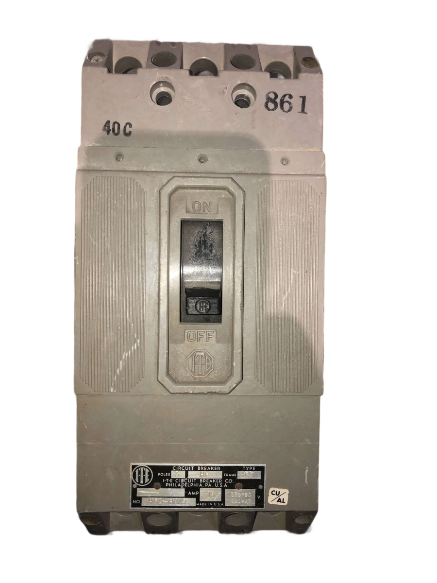 ITE / Siemens HF3-B015 Molded-Case Circuit Breaker – 15A, 3-Pole, 600V, 65kA
