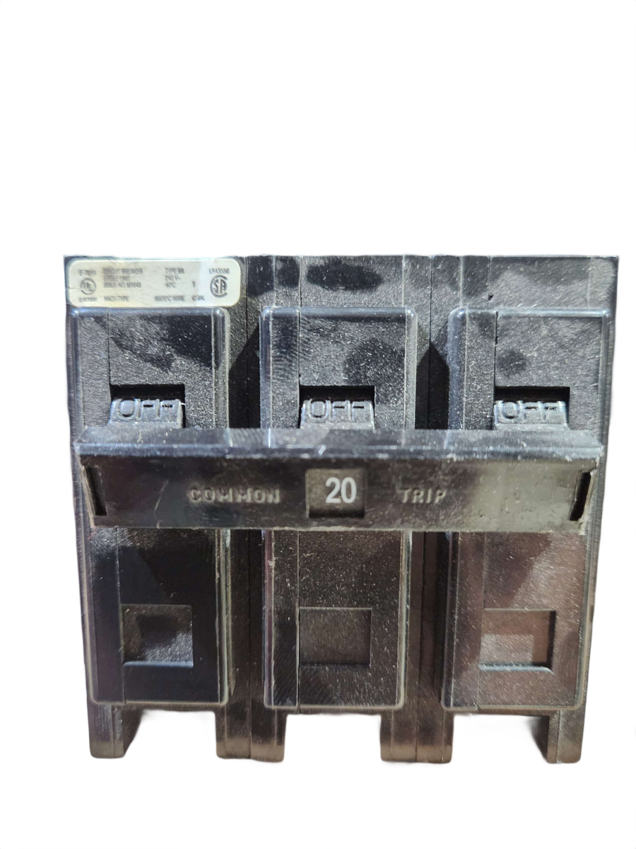 Eaton Cutler-Hammer BAB3020 Quicklag Circuit Breaker – 20A, 3-Pole, 240V