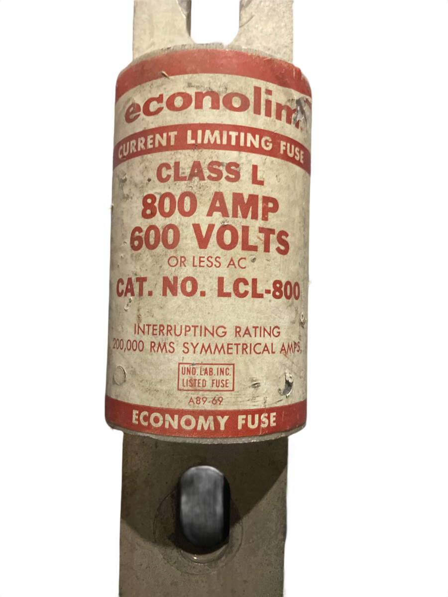Eaton Edison LCL800 800 Amp 600V Class L Time-Delay Fuse
