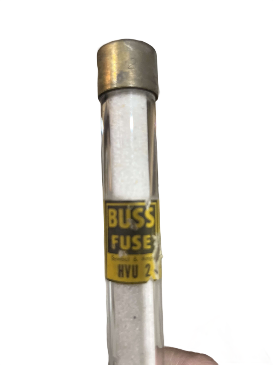 Eaton Bussmann HVU-2 2 Amp 5000V Fast-Acting High-Voltage Fuse