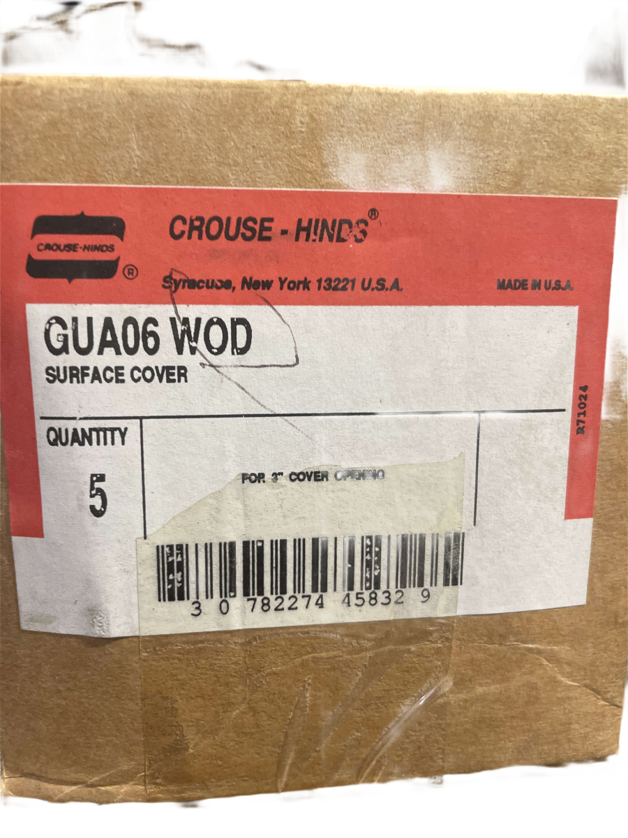3" Eaton Crouse-Hinds GUA06 WOD Feraloy Surface Cover