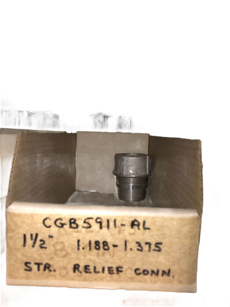 1-1/2" Eaton Crouse-Hinds CGB5911 SA Aluminum Cable Gland β 1.188" to 1.375" Cable
