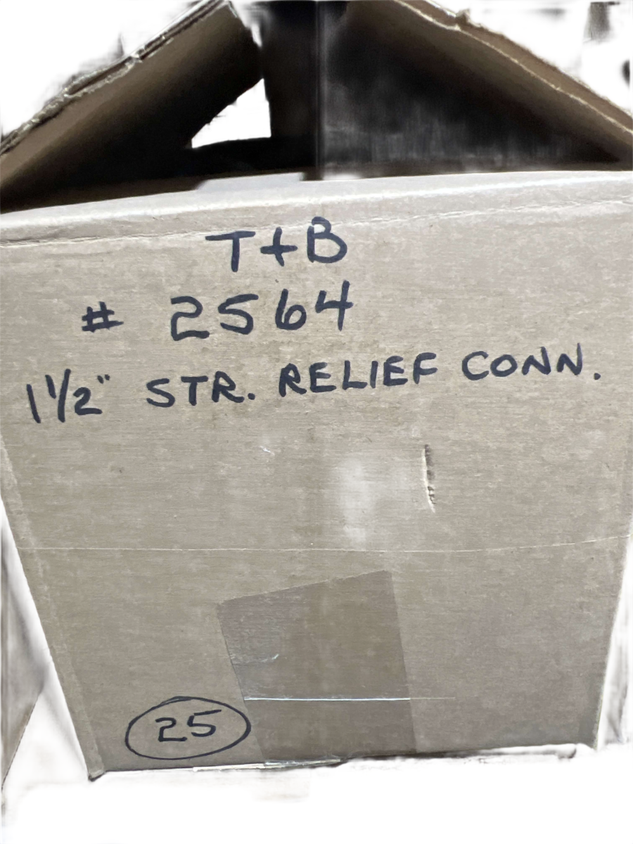 1-1/2" T&B 2564 Liquidtight Strain Relief Cord Connector β 1.187" to 1.375" Cable