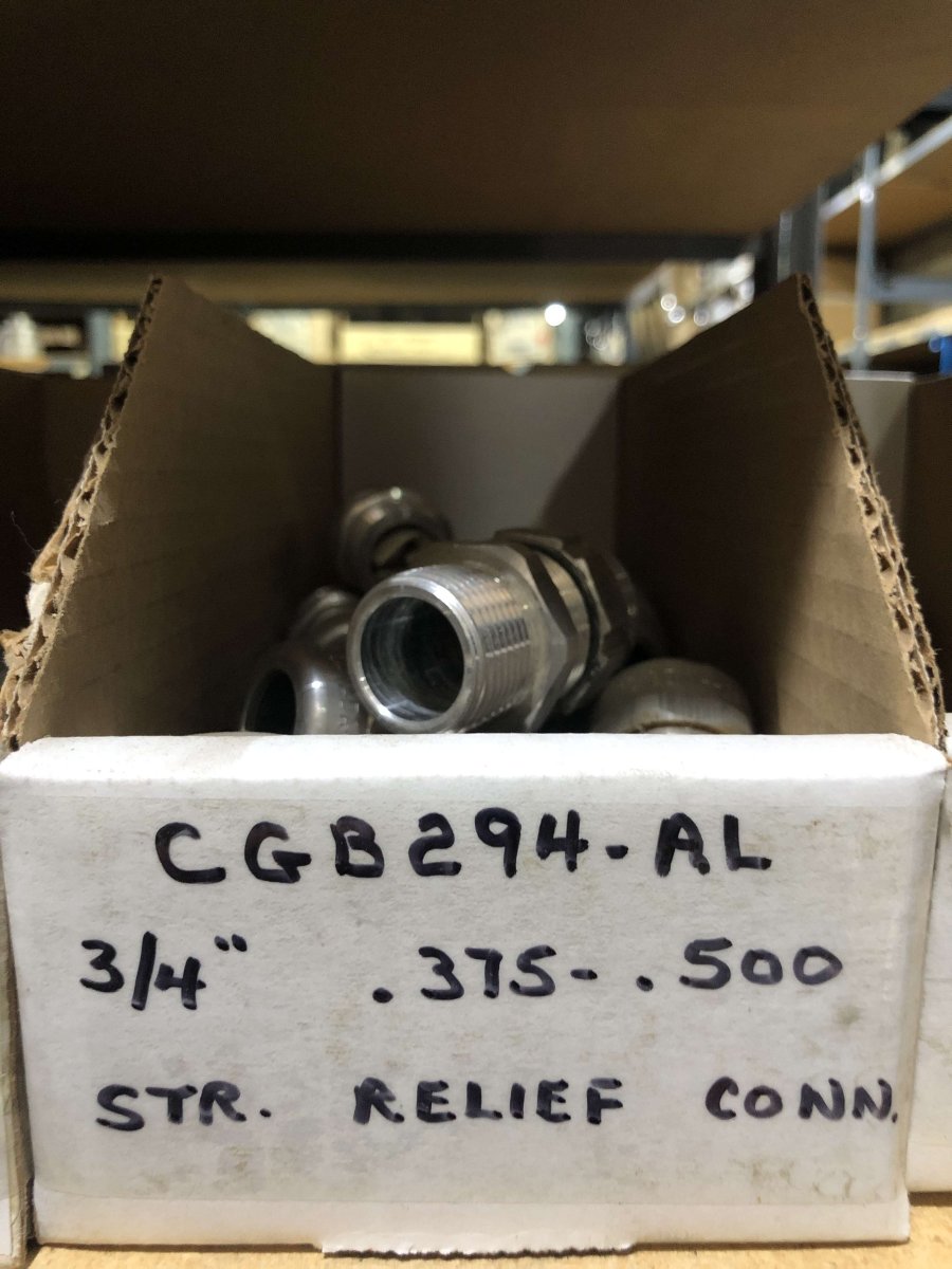 3/4" Eaton Crouse-Hinds CGB294 SA Aluminum Cable Gland β 0.375" to 0.500" Cable