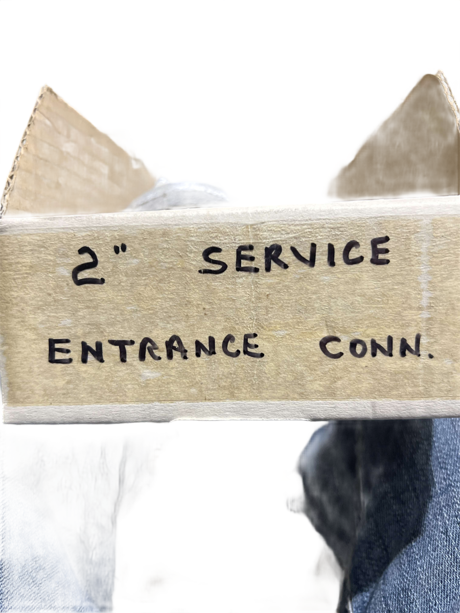 2" Service Entrance Cable Connector β Straight Metallic