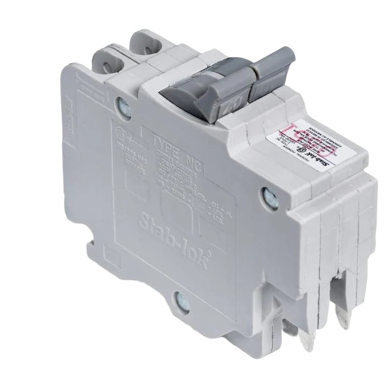 Federal Pioneer NC0240 Stab-Lok Circuit Breaker, 40A, 2-Pole, 120/240V AC, Slim Plug-In.