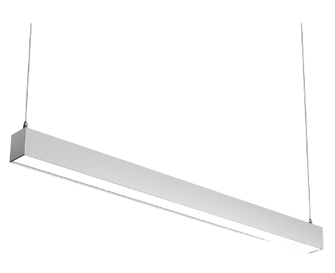 4' Brushed Nickel LED Architectural Linear Luminaire β 30W/40W/50W Selectable