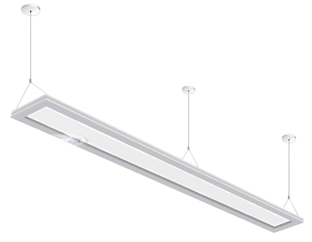 8' Silver Up/Down LED Linear Luminaire β 80W, CCT Selectable