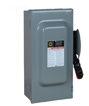 Square D CHU362 Heavy-Duty Non-Fusible Safety Switch β 60A, 3-Pole, 600V AC/DC, NEMA 1 β New