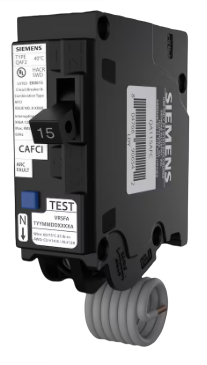 Siemens QA115AFCCSA 15A 1-Pole Combination Arc-Fault Circuit Interrupter Breaker